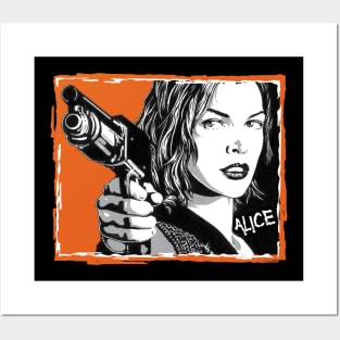 ALICE FROM RESIDENT EVIL Posters and Art